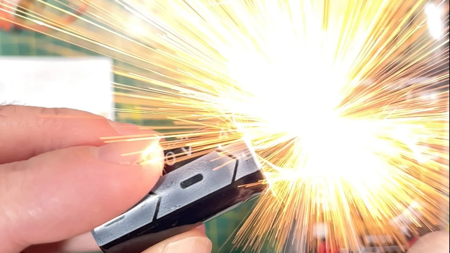 Sparks fly!