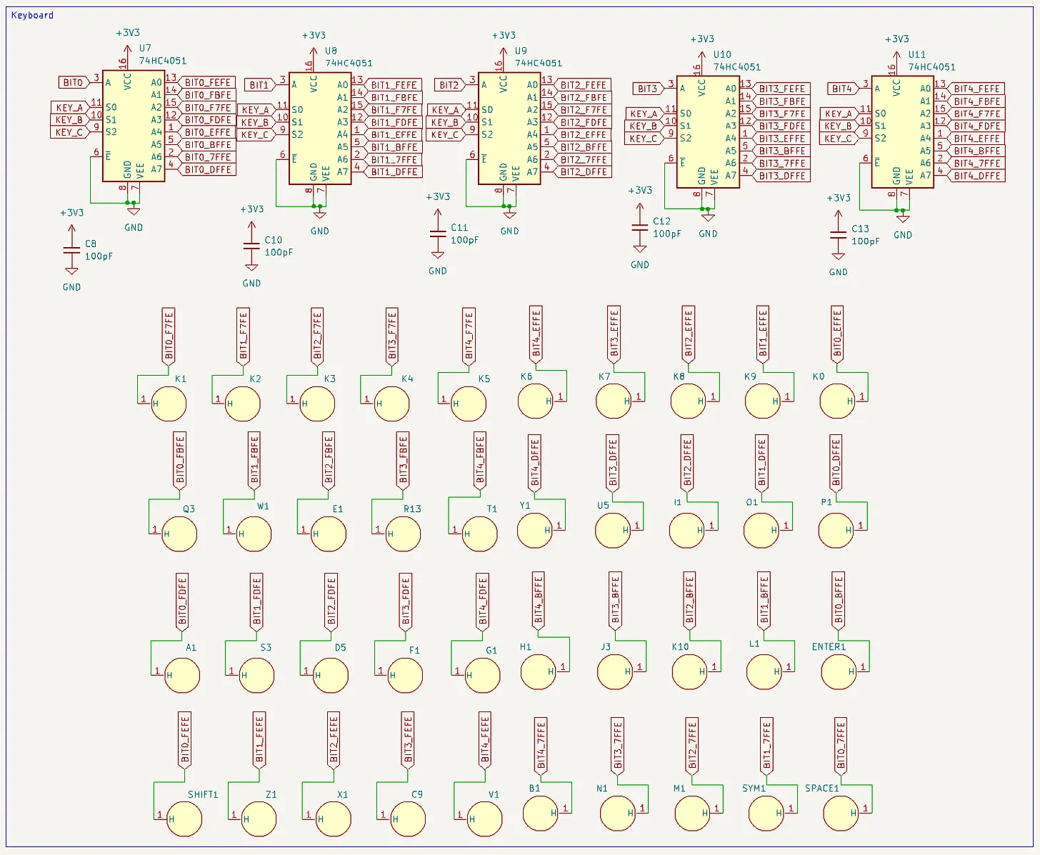 New keyboard schematic